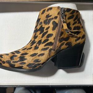 Sam Edelman Leopard Print Ankle Boots